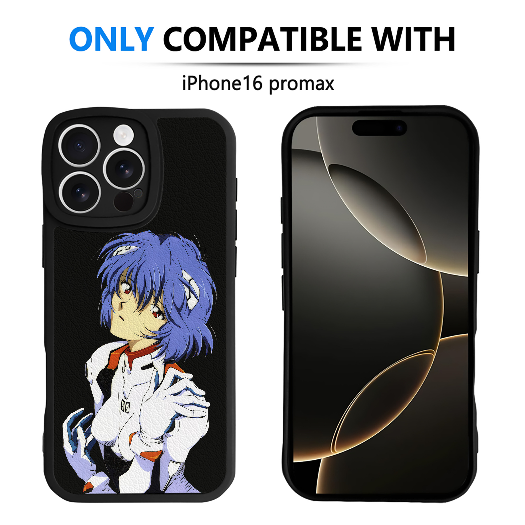 （画像用） EVA 新世紀エヴァンゲリオン 【iPhone 16シリーズ対応】シリコンスマホケース（レザー調） 材質：シリコン